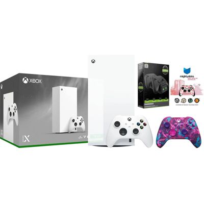 Microsoft Xbox Series X 1TB Digital Console with Extra Controller, Charge Dock and MightySkins Code Bundle Microsoft Xbox Series X 1TB Digital Console with Extra Controller, Charge Dock and MightySkins Code Bundle