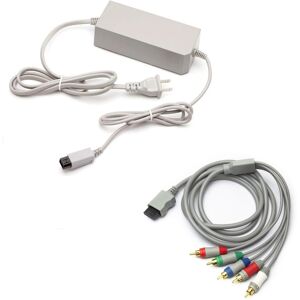 Kitcheniva - AC Adapter And Component Cable For Nintendo Wii - Gray Kitcheniva - AC Adapter And Component Cable For Nintendo Wii - Gray