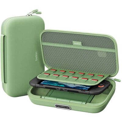 Belkin - Gaming Charging Case Pro for Nintendo Switch 2, 10k Portable Charger Case 30W - Pistachio Green Belkin - Gaming Charging Case Pro for Nintendo Switch 2, 10k Portable Charger Case 30W - Pistachio Green