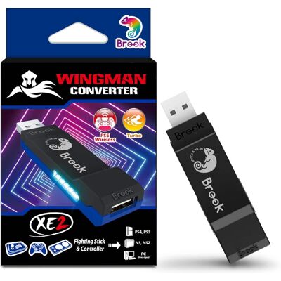 Brook - Wingman XE2 Wireless Controller Adapter for PlayStation, Nintendo Switch and PC Brook - Wingman XE2 Wireless Controller Adapter for PlayStation, Nintendo Switch and PC