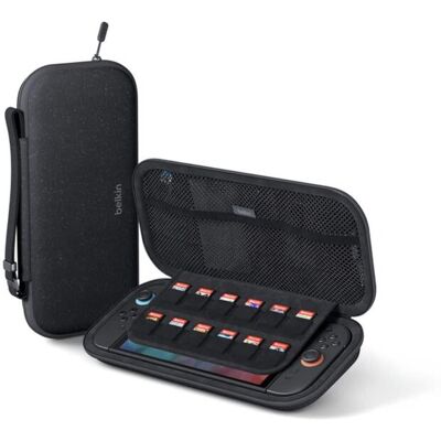Belkin - Travel Case for Nintendo Switch 2, Protect Against Scratches and Drops, Carrying Protective, Durable, Game Card Storage - Charcoal Belkin - Travel Case for Nintendo Switch 2, Protect Against Scratches and Drops, Carrying Protective, Durable, Game Card Storage - Charcoal
