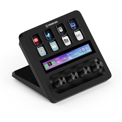 Elgato - Stream Deck + Studio Controller with customizable touch strip and dials - Black Elgato - Stream Deck + Studio Controller with customizable touch strip and dials - Black