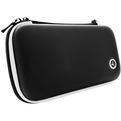 4Gamers - Premium Hard Shell Travel Case LOOK for Nintendo Switch, OLED & Switch Lite - with white trim SWL-01BLK-WHT-4G - Black 4Gamers - Premium Hard Shell Travel Case LOOK for Nintendo Switch, OLED & Switch Lite - with white trim SWL-01BLK-WHT-4G - Black