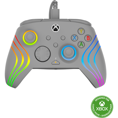 Turtle Beach - Afterglow Wave Wired RGB Gaming Controller for XBOX Series X S, XBOX One & Windows 10/11 PC - Gray Turtle Beach - Afterglow Wave Wired RGB Gaming Controller for XBOX Series X S, XBOX One & Windows 10/11 PC - Gray