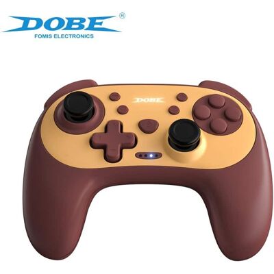 Dobe - TNS-2101 Bluetooth Wireless Gaming Controller, Compatible with Switch / Android / PC / IOS 13 / PS3 Cable Connection - YELLOW + BROWN Dobe - TNS-2101 Bluetooth Wireless Gaming Controller, Compatible with Switch / Android / PC / IOS 13 / PS3 Cable Connection - YELLOW + BROWN
