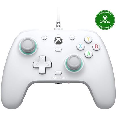 GameSir - G7 SE Wired Controller for Xbox Series X S One, Windows 10/11, Plug & Play with Hall Effect Joysticks & Trigger, 3.5mm - White GameSir - G7 SE Wired Controller for Xbox Series X S One, Windows 10/11, Plug & Play with Hall Effect Joysticks & Trigger, 3.5mm - White