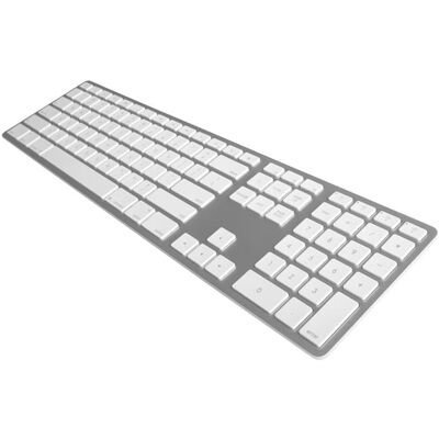 Matias - WIRELESS BLUETOOTH ALUMINUM KEYBOARD Wireless Connectivity - Bluetooth - English (US) - QWERTY Layout - Silver Matias - WIRELESS BLUETOOTH ALUMINUM KEYBOARD Wireless Connectivity - Bluetooth - English (US) - QWERTY Layout - Silver
