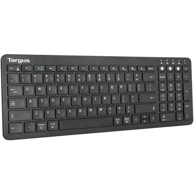 Targus - Midsize Multi-Device Bluetooth Antimicrobial Keyboard, Black - Wireless Connectivity - Bluetooth - 5.1 - Windows - Macaron Targus - Midsize Multi-Device Bluetooth Antimicrobial Keyboard, Black - Wireless Connectivity - Bluetooth - 5.1 - Windows - Macaron