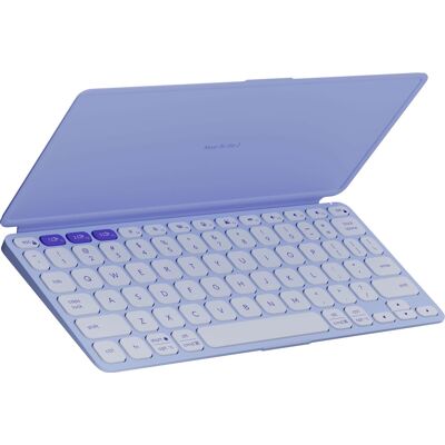 Logitech - Keys-To-Go 2 Slim Portable Bluetooth Keyboard for Tablet With Built-in Cover - Lilac Logitech - Keys-To-Go 2 Slim Portable Bluetooth Keyboard for Tablet With Built-in Cover - Lilac