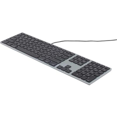 Matias - RGB Backlit Wired Aluminum Keyboard for Mac - Cable Connectivity - USB Interface - English (US) - Space Gray Matias - RGB Backlit Wired Aluminum Keyboard for Mac - Cable Connectivity - USB Interface - English (US) - Space Gray