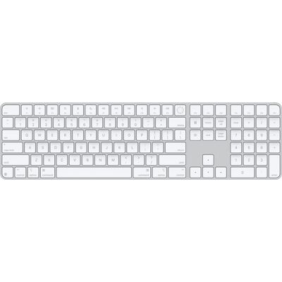 Magic Keyboard with Touch ID and Numeric Keypad for Mac models with Apple silicon (USB-C) - White Keys Magic Keyboard with Touch ID and Numeric Keypad for Mac models with Apple silicon (USB-C) - White Keys