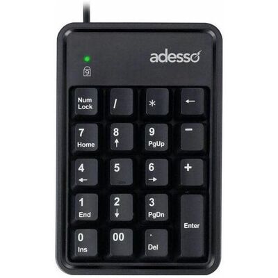 Adesso - Easytouch 600UB Keypad - USB, 19 Keys, Cherry MX Red, Windows 7/Mac - Black Adesso - Easytouch 600UB Keypad - USB, 19 Keys, Cherry MX Red, Windows 7/Mac - Black
