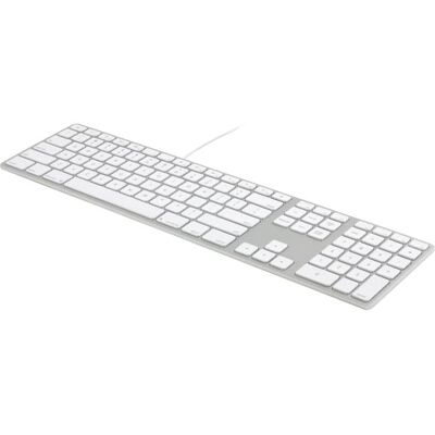 Matias - WIRED ALUMINUM KEYBOARD W/ NUMERIC KEYPAD FOR MAC Cable Connectivity - USB 2.0 Interface - Volume - Silver Matias - WIRED ALUMINUM KEYBOARD W/ NUMERIC KEYPAD FOR MAC Cable Connectivity - USB 2.0 Interface - Volume - Silver