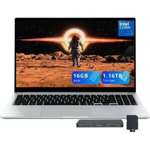 Samsung - Galaxy Book4 15.6" FHD Business Laptop,Intel 7 150U,16GB RAM,1TB SSD+160GB Docking Station,Win 11 - Silver Samsung - Galaxy Book4 15.6" FHD Business Laptop,Intel 7 150U,16GB RAM,1TB SSD+160GB Docking Station,Win 11 - Silver