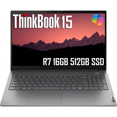 Lenovo - Upgraded - ThinkBook 15 Business Laptop 15.6" FHD Anti-Glare, 16GB RAM, 512GB SSD, AMD Ryzen 7, FHD Webcam, Fingerprint, Win 11 Pro - Gray Lenovo - Upgraded - ThinkBook 15 Business Laptop 15.6" FHD Anti-Glare, 16GB RAM, 512GB SSD, AMD Ryzen 7, FHD Webcam, Fingerprint, Win 11 Pro - Gray
