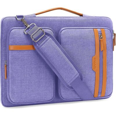 mosiso - 360 Protective Laptop Shoulder Bag 15.6 inch Computer Bag for MacBook Pro 16 HP Dell Asus Notebook - Purple mosiso - 360 Protective Laptop Shoulder Bag 15.6 inch Computer Bag for MacBook Pro 16 HP Dell Asus Notebook - Purple