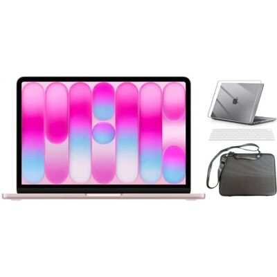 Apple - MacBook Neo 13-inch Laptop - A18 Pro chip with 6‑core CPU and 5‑core GPU - 8GB Memory - 512GB SSD - Blush + Accessories Apple - MacBook Neo 13-inch Laptop - A18 Pro chip with 6‑core CPU and 5‑core GPU - 8GB Memory - 512GB SSD - Blush + Accessories