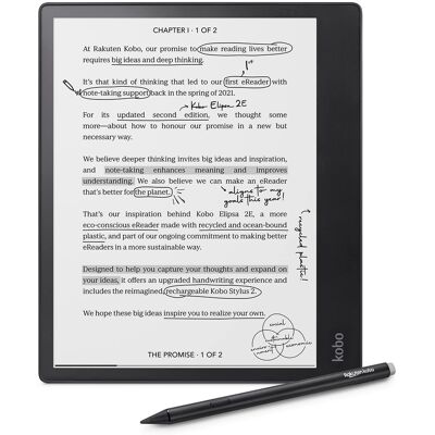 Elipsa 2E eReader 10.3" Glare-Free Touchscreen Includes Kobo Stylus 2 Carta E Ink Technology 32GB - 2023 - Black Elipsa 2E eReader 10.3" Glare-Free Touchscreen Includes Kobo Stylus 2 Carta E Ink Technology 32GB - 2023 - Black