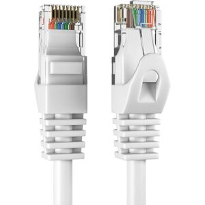Cables Direct Online - Cat5e Ethernet Cable 100ft, 350MHz UTP LAN Network Patch Cord for PC Modem Router TV Printer Console - White Cables Direct Online - Cat5e Ethernet Cable 100ft, 350MHz UTP LAN Network Patch Cord for PC Modem Router TV Printer Console - White