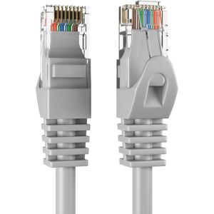 Cables Direct Online - Cat5e Ethernet Cable 100ft, 350MHz UTP LAN Network Patch Cord for PC Modem Router TV Printer Console - Gray Cables Direct Online - Cat5e Ethernet Cable 100ft, 350MHz UTP LAN Network Patch Cord for PC Modem Router TV Printer Console - Gray
