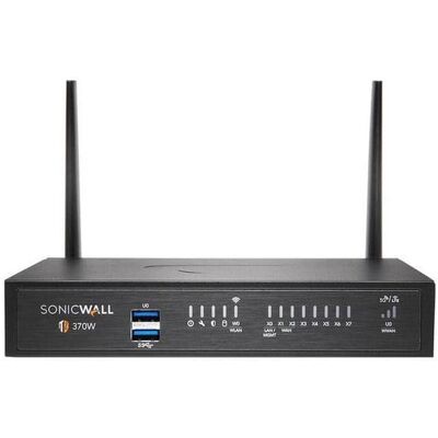 SonicWall - TZ370W Wireless Firewall (Gen 7) w/ Secure Upgrade Plus (1-Year) 02-SSC-6826 SonicWall - TZ370W Wireless Firewall (Gen 7) w/ Secure Upgrade Plus (1-Year) 02-SSC-6826