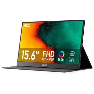 HKC - V16 15.6" Portable Monitor, Full HD IPS, Type-C/HDMI, Ultra-Slim Gray, Dual Speakers HKC - V16 15.6" Portable Monitor, Full HD IPS, Type-C/HDMI, Ultra-Slim Gray, Dual Speakers