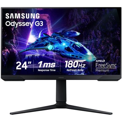 Samsung - Odyssey G30D 24" LED FHD AMD FreeSync Premium 180Hz 1ms Gaming Monitor (DisplayPort, HDMI) - Black Samsung - Odyssey G30D 24" LED FHD AMD FreeSync Premium 180Hz 1ms Gaming Monitor (DisplayPort, HDMI) - Black