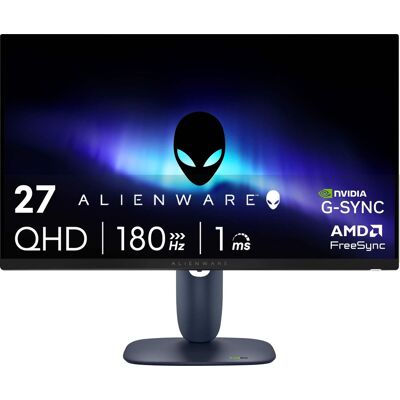 Alienware - AW2725DM 27" IPS LED QHD 180Hz 1ms FreeSync and G-Sync Compatible Gaming Monitor with HDR (HDMI, DisplayPort, USB) - Interstellar Indigo Alienware - AW2725DM 27" IPS LED QHD 180Hz 1ms FreeSync and G-Sync Compatible Gaming Monitor with HDR (HDMI, DisplayPort, USB) - Interstellar Indigo