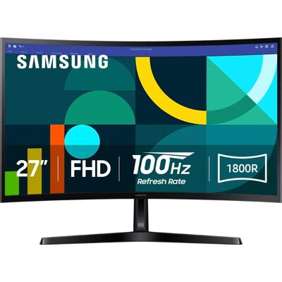 Samsung - 27" S3 (S36GD) LED FHD 100Hz Curved Monitor (HDMI, D-sub) - Black Samsung - 27" S3 (S36GD) LED FHD 100Hz Curved Monitor (HDMI, D-sub) - Black