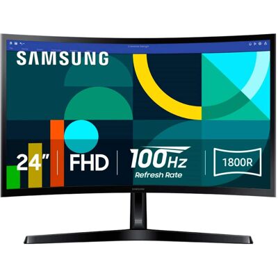 Samsung - 24" S3 (S36GD) LED FHD 100Hz Curved Monitor (HDMI, D-sub) - Black Samsung - 24" S3 (S36GD) LED FHD 100Hz Curved Monitor (HDMI, D-sub) - Black