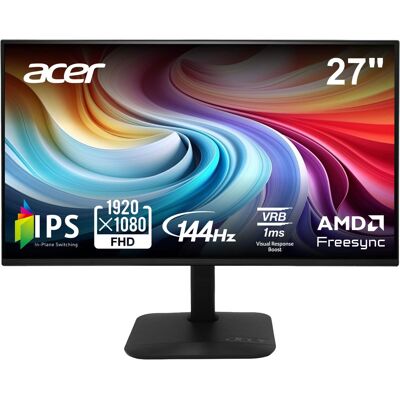 Acer - 27” IPS Full HD AMD FreeSync Monitor - Up to 144Hz, 1ms (HDMI, VGA) - Black Acer - 27” IPS Full HD AMD FreeSync Monitor - Up to 144Hz, 1ms (HDMI, VGA) - Black