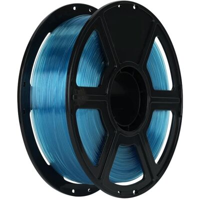 Flashforge - High Speed PETG 3D Printer Filament-1.75mm-1kg (2.2 lbs) Spool - Transparent Sky Blue Flashforge - High Speed PETG 3D Printer Filament-1.75mm-1kg (2.2 lbs) Spool - Transparent Sky Blue