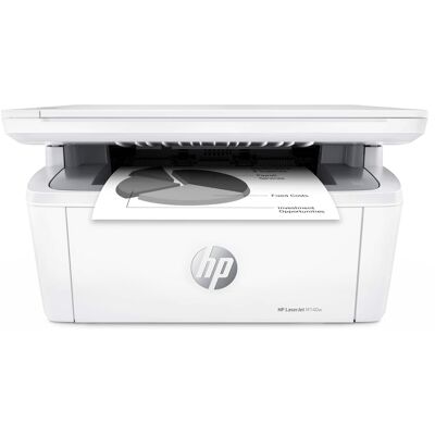 HP - LaserJet M140w Wireless AI-Enabled Black and White Laser Printer - White HP - LaserJet M140w Wireless AI-Enabled Black and White Laser Printer - White