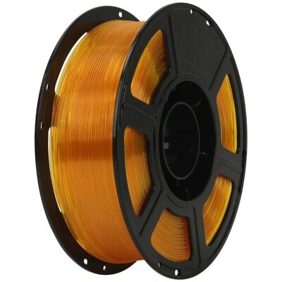 Flashforge - High Speed PETG 3D Printer Filament-1.75mm-1kg (2.2 lbs) Spool - Transparent Yellow Flashforge - High Speed PETG 3D Printer Filament-1.75mm-1kg (2.2 lbs) Spool - Transparent Yellow