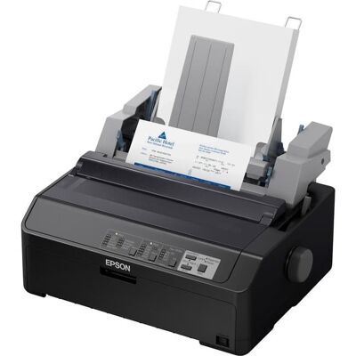 Epson - LQ-590II 24-pin Dot Matrix Printer - Monochrome - Energy Star - 584 cps Mono - 8.50" Width x 11" Length - USB - Unknown Epson - LQ-590II 24-pin Dot Matrix Printer - Monochrome - Energy Star - 584 cps Mono - 8.50" Width x 11" Length - USB - Unknown