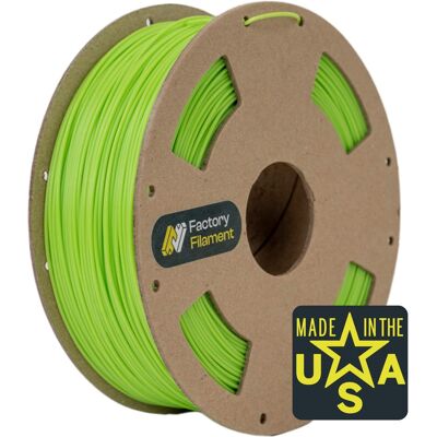 Factory Filament - 1.75mm PLA 3D Printer Filament, 1 KG Spool, Dimensional Accuracy +/- 0.02 mm, 3D Printing Filament - Lime Green Factory Filament - 1.75mm PLA 3D Printer Filament, 1 KG Spool, Dimensional Accuracy +/- 0.02 mm, 3D Printing Filament - Lime Green
