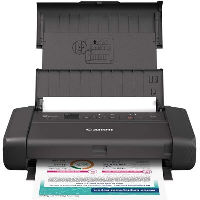 Canon - PIXMA TR160 Portable Wireless Inkjet Printer - Black Canon - PIXMA TR160 Portable Wireless Inkjet Printer - Black