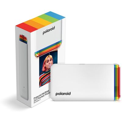 Polaroid - Hi-Print 2x3 Pocket Generation 2 Photo Printer - White Polaroid - Hi-Print 2x3 Pocket Generation 2 Photo Printer - White