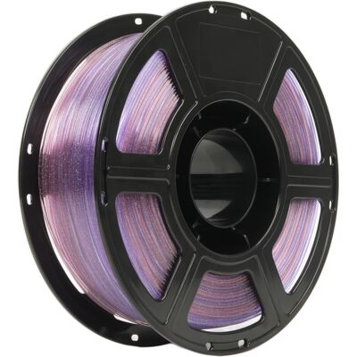 Flashforge - PLA Crystal Rainbow 3D Printer Filament-1.75mm-1kg (2.2 lbs) Spool - Pink Dolphin Flashforge - PLA Crystal Rainbow 3D Printer Filament-1.75mm-1kg (2.2 lbs) Spool - Pink Dolphin