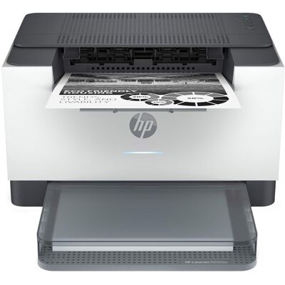 HP - LaserJet M209dw Wireless AI-Enabled Black-and-White Laser Printer - White & Slate HP - LaserJet M209dw Wireless AI-Enabled Black-and-White Laser Printer - White & Slate