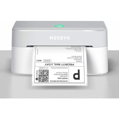 MUNBYN - Bluetooth Thermal Label Printer RW403B Wireless 4x6 Shipping Label Printer Compatible Android Windows Width 1.57"-4.25" MUNBYN - Bluetooth Thermal Label Printer RW403B Wireless 4x6 Shipping Label Printer Compatible Android Windows Width 1.57"-4.25"
