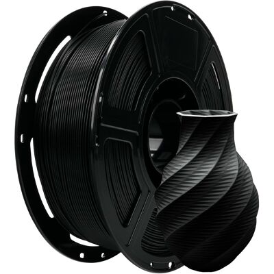 Flashforge - PLA Matte 3D Printer Filament-1.75mm-1kg (2.2 lbs) Spool - Black Flashforge - PLA Matte 3D Printer Filament-1.75mm-1kg (2.2 lbs) Spool - Black