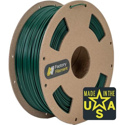 Factory Filament - 1.75mm PLA 3D Printer Filament, 1 KG Spool, Dimensional Accuracy +/- 0.02 mm, 3D Printing Filament - Forest Green Factory Filament - 1.75mm PLA 3D Printer Filament, 1 KG Spool, Dimensional Accuracy +/- 0.02 mm, 3D Printing Filament - Forest Green