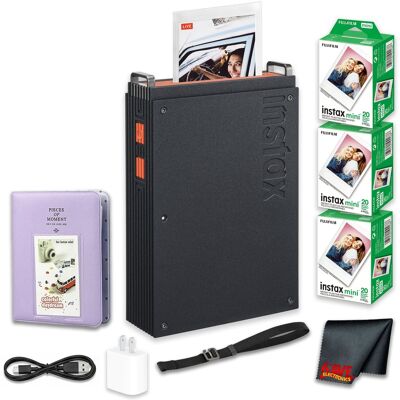 Fuji - instax mini Link+ Smartphone Printer + Photo Album + Instant Film 60 Photos Fuji - instax mini Link+ Smartphone Printer + Photo Album + Instant Film 60 Photos