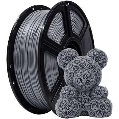 Flashforge - PLA Pro 3D Printer Filament-1.75mm-1kg (2.2 lbs) Spool - Silver Flashforge - PLA Pro 3D Printer Filament-1.75mm-1kg (2.2 lbs) Spool - Silver