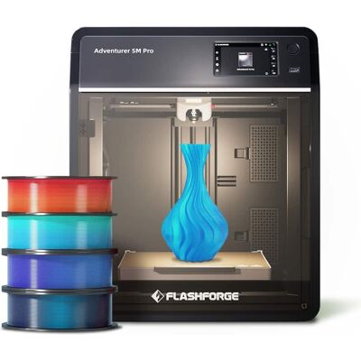 Flashforge - Adventurer 5M Pro High-Speed 3D Printer Bundle with 4 PLA Multicolor Filaments - Black Flashforge - Adventurer 5M Pro High-Speed 3D Printer Bundle with 4 PLA Multicolor Filaments - Black
