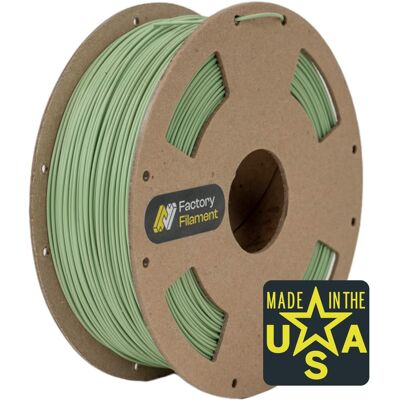 Factory Filament - 1.75mm PLA 3D Printer Filament, 1 KG Spool, Dimensional Accuracy +/- 0.02 mm, 3D Printing Filament - Green Tea Factory Filament - 1.75mm PLA 3D Printer Filament, 1 KG Spool, Dimensional Accuracy +/- 0.02 mm, 3D Printing Filament - Green Tea