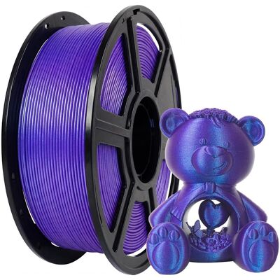 Flashforge - PLA Multicolor 3D Printer Filament-1.75mm-1kg (2.2 lbs) Spool - Nebula Purple Flashforge - PLA Multicolor 3D Printer Filament-1.75mm-1kg (2.2 lbs) Spool - Nebula Purple