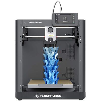 Flashforge - Adventurer 5M 3D Printer Auto Leveling, 600mm/s, 280°C Direct Extruder, CoreXY, 220x220x220mm - Black Flashforge - Adventurer 5M 3D Printer Auto Leveling, 600mm/s, 280°C Direct Extruder, CoreXY, 220x220x220mm - Black