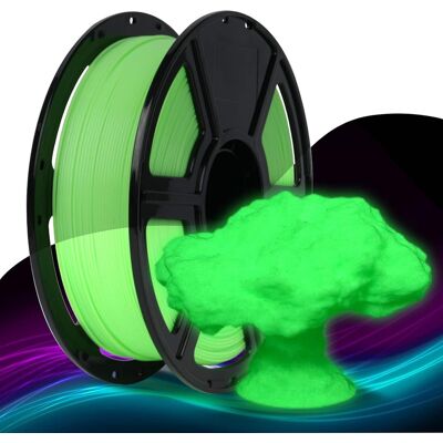Flashforge - High Speed PLA Luminous 3D Printer Filament-1.75mm-1kg (2.2 lbs) Spool - Green Flashforge - High Speed PLA Luminous 3D Printer Filament-1.75mm-1kg (2.2 lbs) Spool - Green